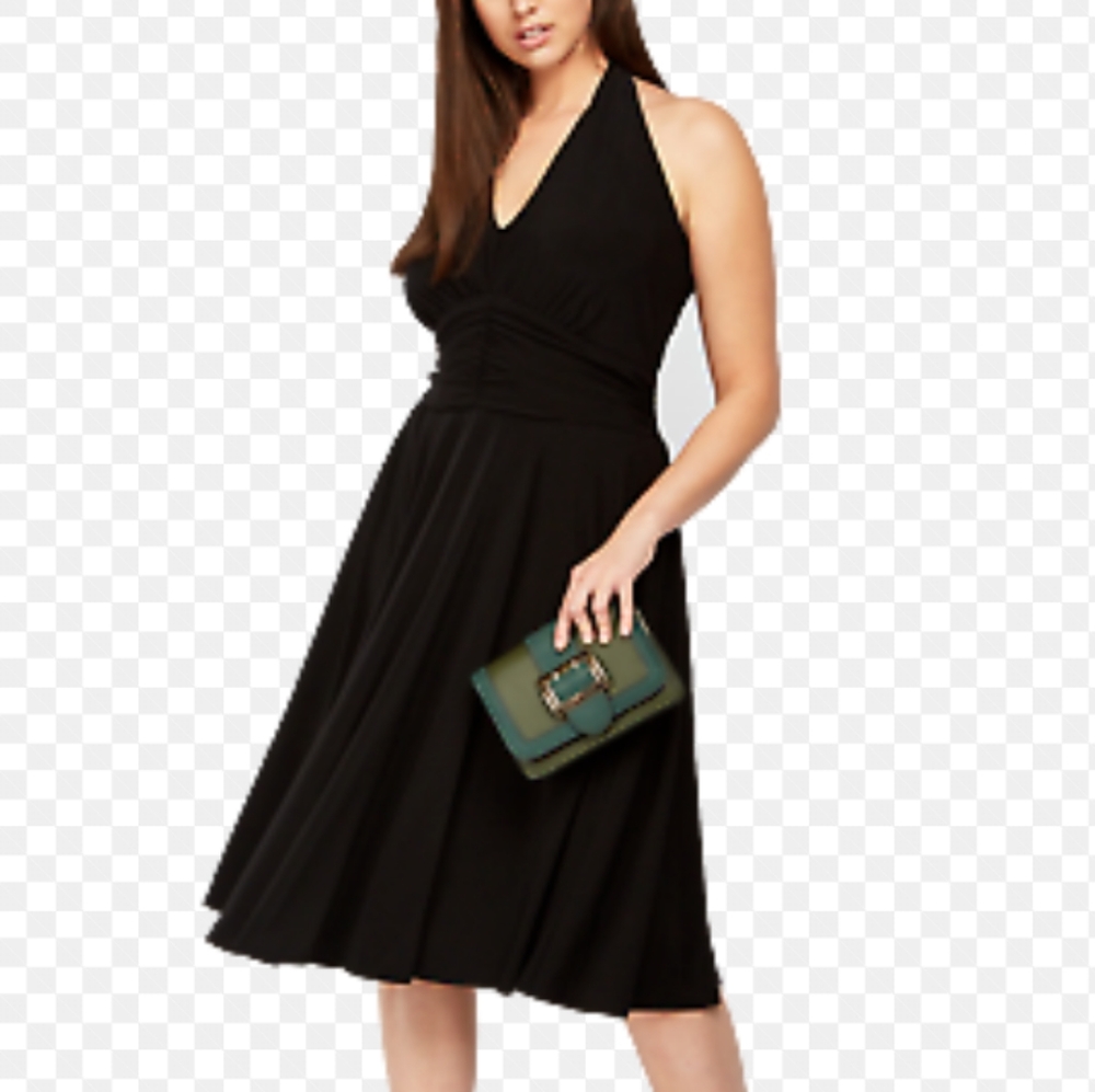 Calvin Klein Black Sleeveless Midi Dress Small